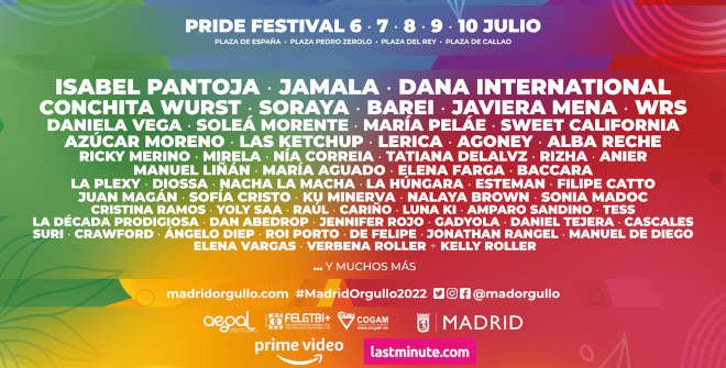Programa Fiestas del Orgullo Madrid 2022 Programa Fiestas del Orgullo Madrid 2022