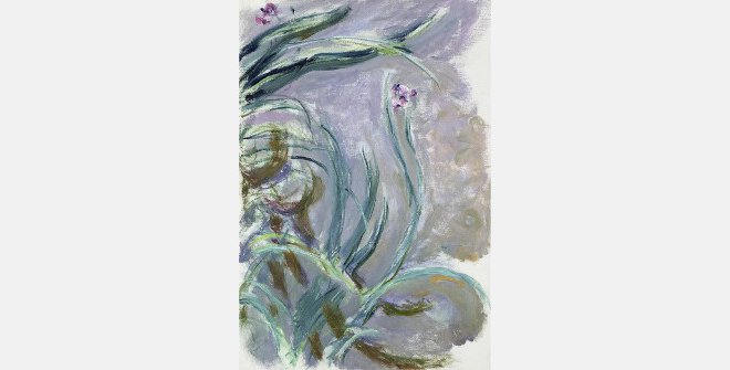 Claude Monet (1840-1926). Iris, hacia 1924-1925. Óleo sobre lienzo, 105Å~73 cm París, Musée Marmottan Monet, legado Michel Monet, 1966. Inv. 5076. © Musée Marmottan Monet, Paris