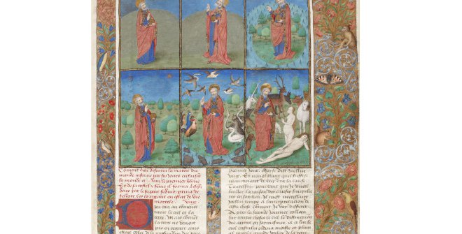 Flavio Josefo: L'Antiquité Judaïque et Bataille Judaïque. Rouen. Entre 1460 y 1470. Manuscrito. Inv. 15322