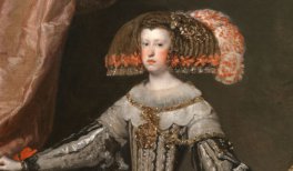 Velázquez, La reina Mariana de Austria (detalle). 1652 - 1653. Óleo sobre lienzo. Madrid, Museo Nacional del Prado
