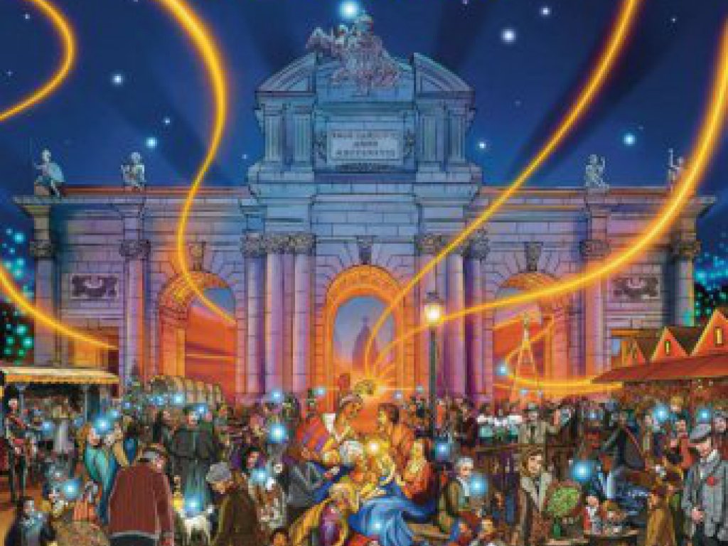 Cartel Navidad Madrid 2024, de Polinho Trapalleiro. Pulsa en la imagen para ampliar