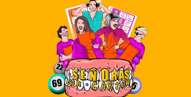 Señoras con cartón