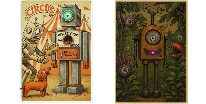 Robots Retrofuturistas
