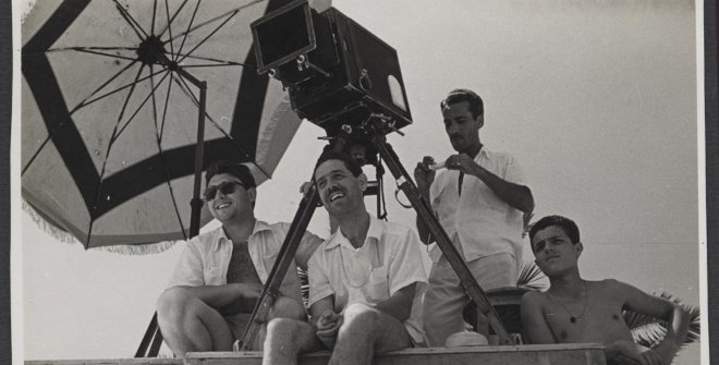 Berlanga en rodajes de varias épocas, desde los años cincuenta hasta los años ochenta. Copias de exposición. Colección Filmoteca Española. Fondo Luis García-Berlanga. ICAA. Ministerio de Cultura