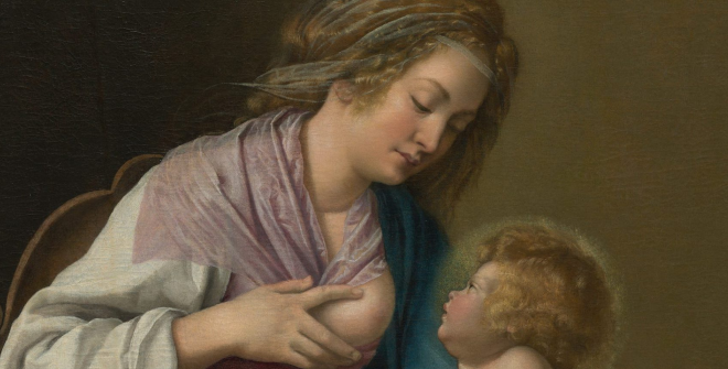 La Virgen de la leche. Artemisia Gentileschi. 1609-1610. Colección FMCMP © Fundación María Cristina Masaveu Peterson. Autor: Marcos Morilla