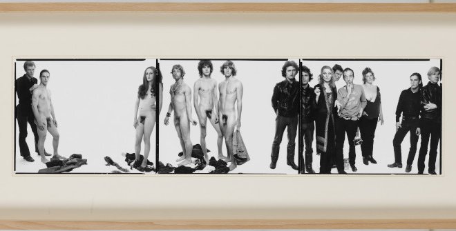 Andy Warhol and the members of The Factory, New York City, October 30, 1969. 1975, Avedon