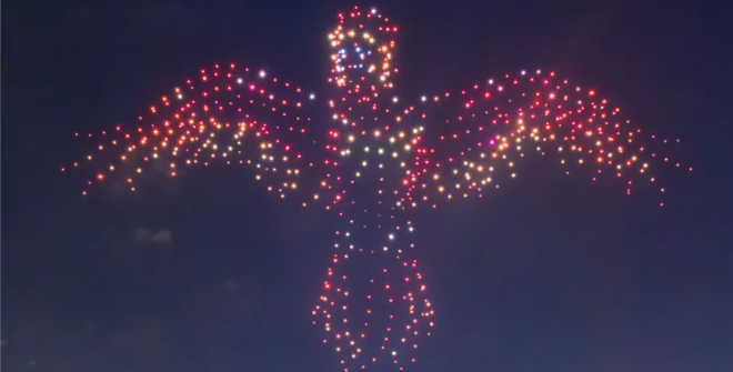 DroneArt Show: Harry Potter™ © & ™ Warner Bros. Entertainment Inc. Derechos de publicación © JKR