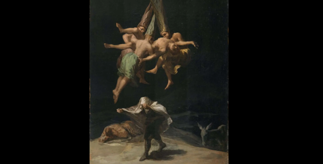 Vuelo de brujas. 1797. Óleo sobre lienzo. Madrid, Museo Nacional del Prado. © Archivo Fotográfico del Museo Nacional del Prado, Madrid