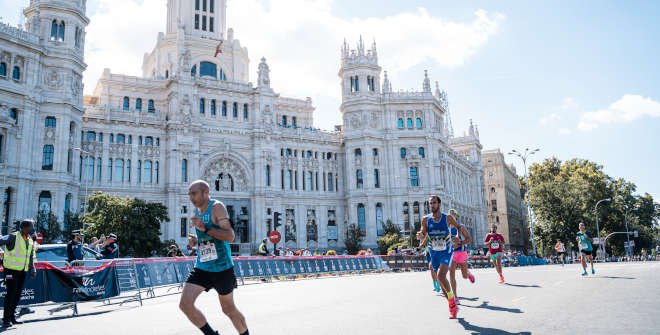 Final del Maratón de Madrid 2021. CentroCentro Cibeles.