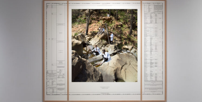 Linarejos Moreno, On the Geography of the River I, 2023, en Genalguacil Pueblo Museo. ©Linarejos Moreno