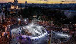 Celebración en la plaza de Cibeles por la 15ª Copa de Europa del real madrid. 2 junio 2024. 