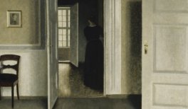 Vilhelm Hammershøi. Interior de la casa del artista, 1900. Óleo sobre lienzo, 65,5 × 54,5. Finnish National Gallery Collection / Ateneum Art Museum, Legado de R. F. von Willebrand  © Finnish National Gallery / Hannu Aaltonen