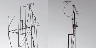 Julio González. Gran maternidad, 1934. / Pablo Picasso. Figura: proyecto para un monumento a Guillaume Apollinaire, París, otoño de 1928