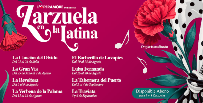 Zarzuela en La Latina 2026