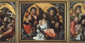 Jheronimus van Aken, el Bosco. Tríptico de la Pasión o de los improperios: Coronación de espinas (h. 1510-1520). © Museo de Bellas Artes de Valencia​​​​​​​