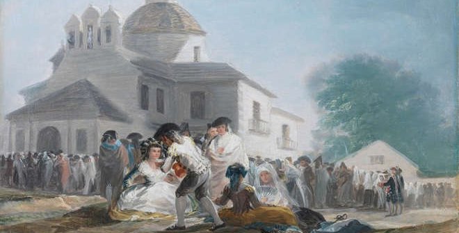 La ermita de San Isidro el día de la fiesta. (Detalle). 1788. Francisco de Goya. Museo del Prado.