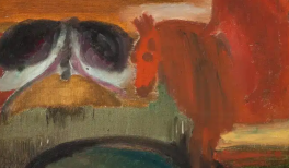 Else Blankenhorn. Sin título [Jinete rojo], c. 1917. Colección Prinzhorn, Hospital Universitario Heidelberg, Alemania