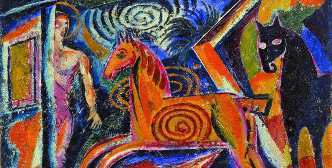 Davyd Burliuk, Tiovivo, 1921. National Art Museum of Ukraine