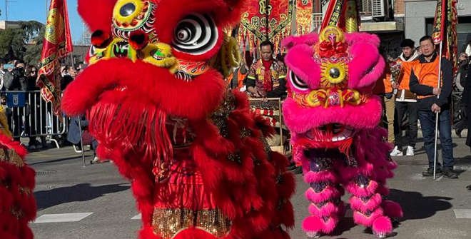 Dragones Desfile del Año Nuevo Chino en Usera 2023