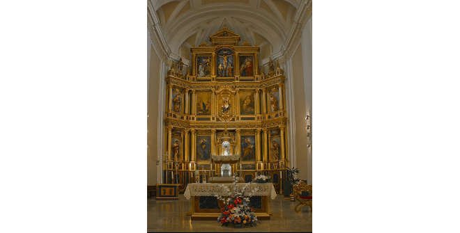 Retablo barroco de la Iglesia de Santa María la Antigua de Vicálvaro